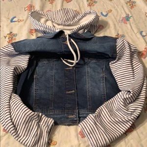 Junior XL denim/ super soft cotton jacket